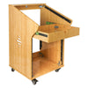 Sound Town STBR-M11X10 | DIY 10U Solid Carbonized Bamboo Studio Rack w/ 11U Top, 2U Drawer, Rubber Feet, Casters, for Recording Room, PA/DJ Equipment, Home-Audio - Ventilation Cutouts
