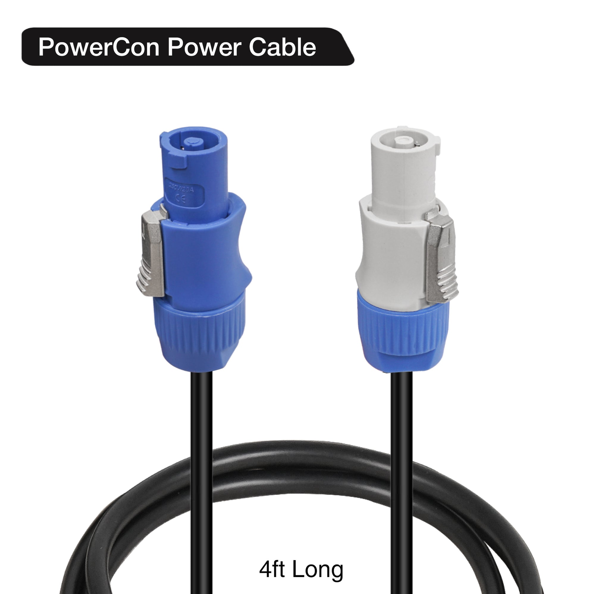 STC-PP4-2PK | 2 Pack 4FT 14AWG AC PowerCon Cable with Twist Lock, Inpu ...