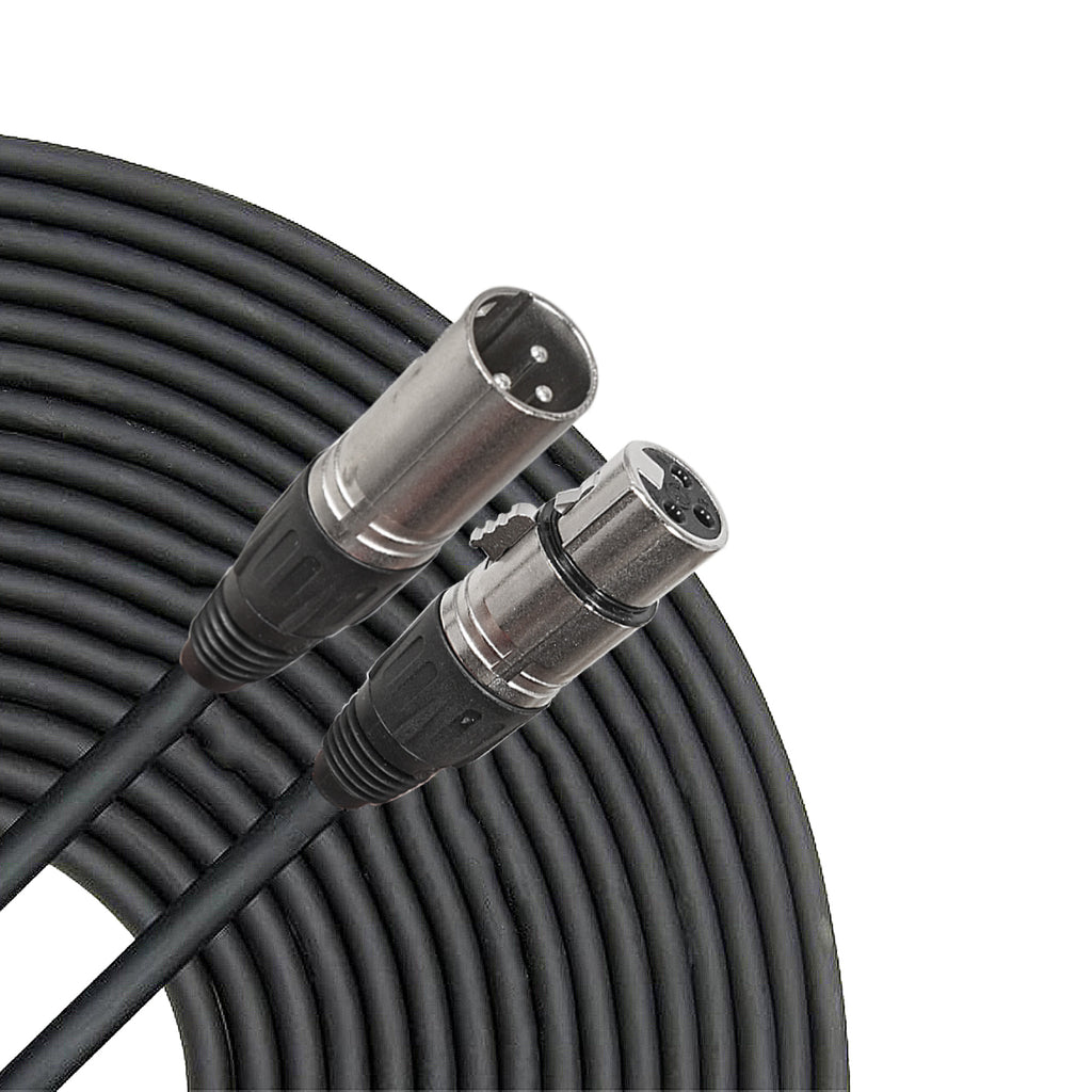 Sound Town STC-XX25-PAIR | 2 Pack XLR Male to Female Audio Cable, Microphone Cable for Speaker or PA System, 25ft, 3 Pin Balanced Shielded, OFC features a self-locking connector, and Comes with a Self-Locking Connector for Quick and Easy Connectivity.