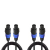 Sound Town STC14-NN10-PAIR | 2 Pack Speakon to Speakon Speaker Cable, 2 Conductor, 10 Feet, 14 Gauge Cable