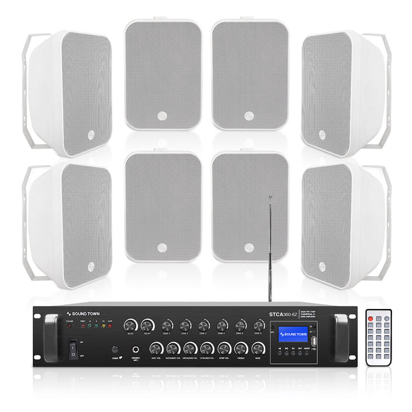 STCA360X8MS6W-6-Zone-70V-100V-