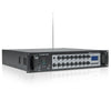 Sound Town STCA500-63-R | REFURBISHED: 500W 70V/100V Stereo/Mono 6-Zone Commercial Amplifier w/ Bluetooth, USB, Optical Input for Restaurants, Bars, Multi-Room Installation - Right Angle 