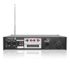 Sound Town STCA600X18PD6B 600W 6-Zone 70V/100V Commercial Power Amplifier with Bluetooth, Optical, Phantom Power, for Restaurants, Lounges, Bars, Pubs, Schools - Back Panel, Input and Outputs, Connections