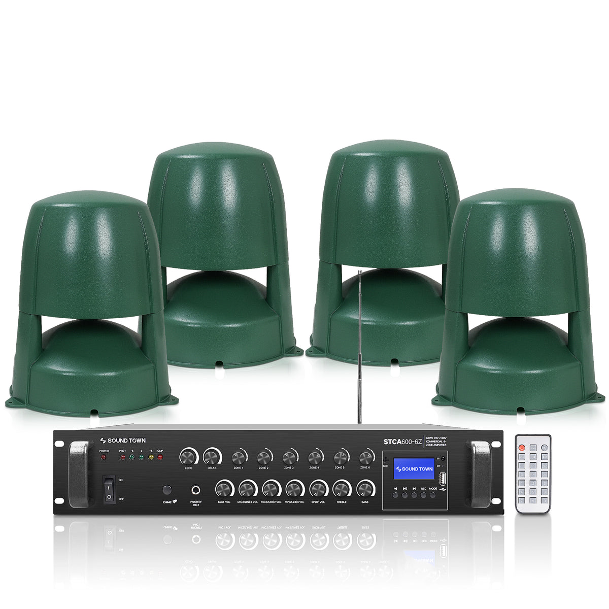 STCA600X4OMNI82G | Commercial Residential Outdoor Sound System, w/ a 6 ...