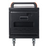 Sound Town STCC-USB16US-R | REFURBISHED: Multi-Device Wall-Mountable Charging Cart w/ 16 USB Ports and Casters, for iPads, Tablets, Laptops, Chromebooks - Side Panel