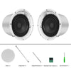 Sound Town STCS8C-PAIR | Pair of 8" Coaxial In-Ceiling Speakers with Metal Backcan and Tile Rails, 70V/100V/8-Ohm Switchable, Magnetic Grill, White - Package Contents