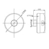Sound Town STHF-008T | 2" 100W Titanium High Frequency Compression Driver Replacement Tweeter for PA/DJ Speakers Compatible with Eminence PSD-20021S8 - Dimensions