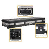 Sound Town STKBC-76-R REFURBISHED: Lightweight 76-Note Keyboard Case, ATA Flight Case with TSA Approved Locking Latches, Customizable Interior, Recessed Wheels - Carry handles, Heavy-Duty Casters, and TSA Locking Latches