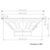 Sound Town STLF-1050-R | REFURBISHED: 10" Raw Woofer Speaker, 150 Watts Pro Audio PA DJ Replacement Low Frequency Driver - Size Dimensions