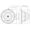 Sound Town STLF-1280S | 12” 350W Steel Frame Raw Woofer (Low Frequency Driver) w/ 3" Voice Coil, 80 oz Magnet, Replacement for PA/DJ Subwoofer Cabinets - Size and Dimensions