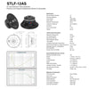 Sound Town STLF-12AS | 12" 450W Cast Aluminum Frame Woofer (Low Frequency Driver), Replacement for PA/DJ Subwoofer Cabinets - Specification