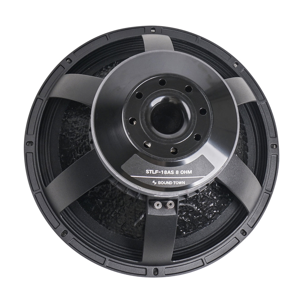 Sound Town STLF-18AS-R | REFURBISHED: 18" 750W Cast Aluminum Frame Woofer (Low Frequency Driver), Replacement for PA/DJ Subwoofer Cabinets - 4" Voice Coil