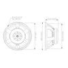 Sound Town STLF-18AS-R | REFURBISHED: 18" 750W Cast Aluminum Frame Woofer (Low Frequency Driver), Replacement for PA/DJ Subwoofer Cabinets - Size & Dimensions, Mounting Information, Recommended Enclosure Volume