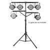 Sound Town STLS-M09-PAIR | 2-Pack DJ Lighting Stand, Height Adjustable, 9 ft Tall, with Side-bars and Tripod Base - (1)3.7 Feet T-bar and (2) 1.8' Feet Side Bars, Accommodating Up to 6 Par Cans