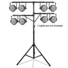 Sound Town STLS-M12-PAIR | 2-Pack DJ Lighting Stand, Height Adjustable, 12 ft Tall, with Side-bars and Tripod Base-5.0 Feet T-bar and (2) 2.5' Feet Side Bars, Accommodating Up to 8 Par Cans