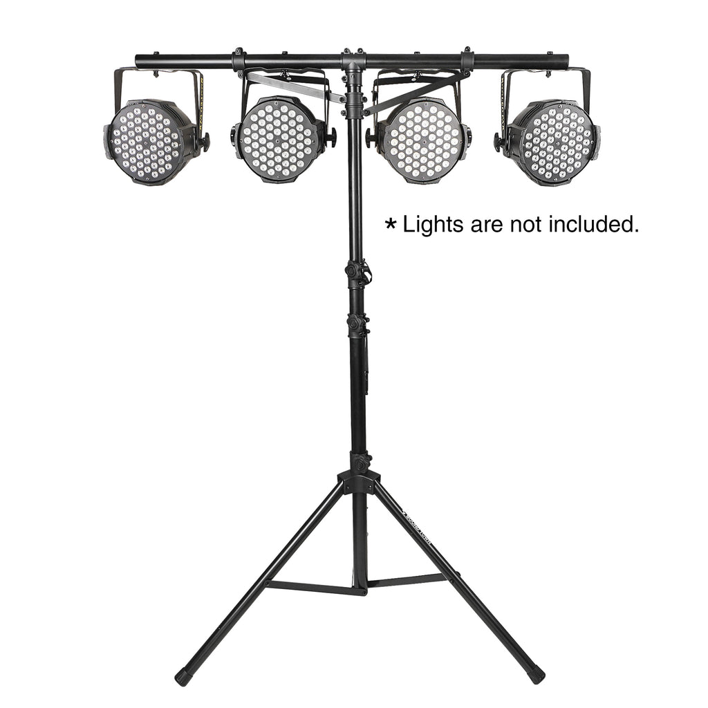 STLS-T09 | 9 ft Tall DJ Lighting Stand, Height Adjustable, with T-Bar and  Tripod Base – Sound Town