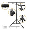 Sound Town STLS-T09-PAIR | 2-Pack DJ Lighting Stand, Height Adjustable, 9 ft Tall, with T-Bar and Tripod Base - Details