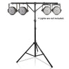 Sound Town STLS-T12 | DJ Lighting Stand, Height Adjustable, 12 ft Tall, with T-Bar and Tripod Base-5 Feet T-bar, Accommodating Up to 4 Par Cans