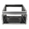 Sound Town STMR-A10X4U-R | REFURBISHED: Lightweight and Compact 4U ATA ABS Rack Case, with Slant Mixer Top, 21" Depth, 10U Top and 4U Side Spaces- Rack-Mountable