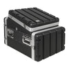 Sound Town STMR-A10X6U | Lightweight and Compact 6U ATA ABS Rack Case, with Slant Mixer Top, 21" Depth, 10U Top and 6U Side Spaces-Heavy Duty Material