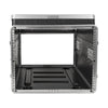 Sound Town STMR-A10X6U | Lightweight and Compact 6U ATA ABS Rack Case, with Slant Mixer Top, 21" Depth, 10U Top and 6U Side Spaces-Internal Compartment