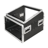 Sound Town STMR-A10X6U | Lightweight and Compact 6U ATA ABS Rack Case, with Slant Mixer Top, 21" Depth, 10U Top and 6U Side Spaces-without Covers Right View