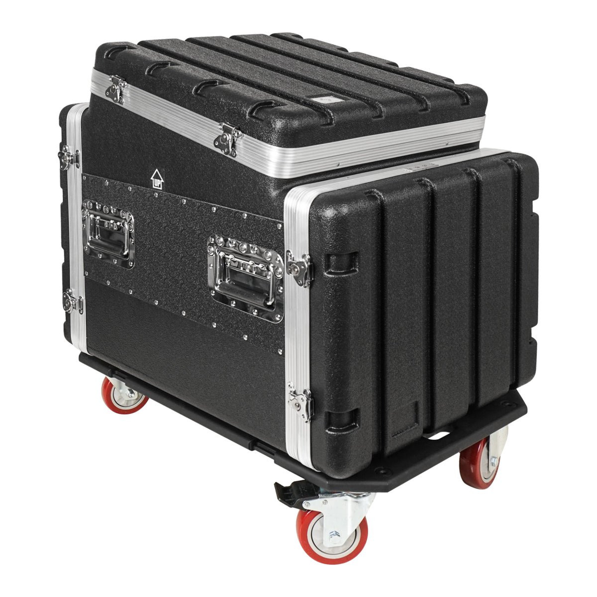 STMR-A10X8UW | Lightweight 8U ABS Rack Case w/ Mixer Top, Casters