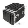 Sound Town STMR-A10X8UW-R | REFURBISHED: 8U Lightweight and Compact ATA ABS Rack Case, with Slant Mixer Top, Casters, 21" Depth, 10U Top , 8U Side Spaces - Includes Rack Mount Screws