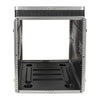 Sound Town STMR-A12X10U-R | REFURBISHED: Lightweight and Compact 10U ATA ABS Rack Case, with Slant Mixer Top, 24.5" Depth, 12U Top and 10U Side Spaces - Internal Compartment