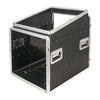 Sound Town STMR-A12X10UW-R | REFURBISHED: 10U Lightweight and Compact ATA ABS Rack Case, with Slant Mixer Top, Casters, 24.5" Depth, 12U Top , 10U Side Spaces-without Covers Right View