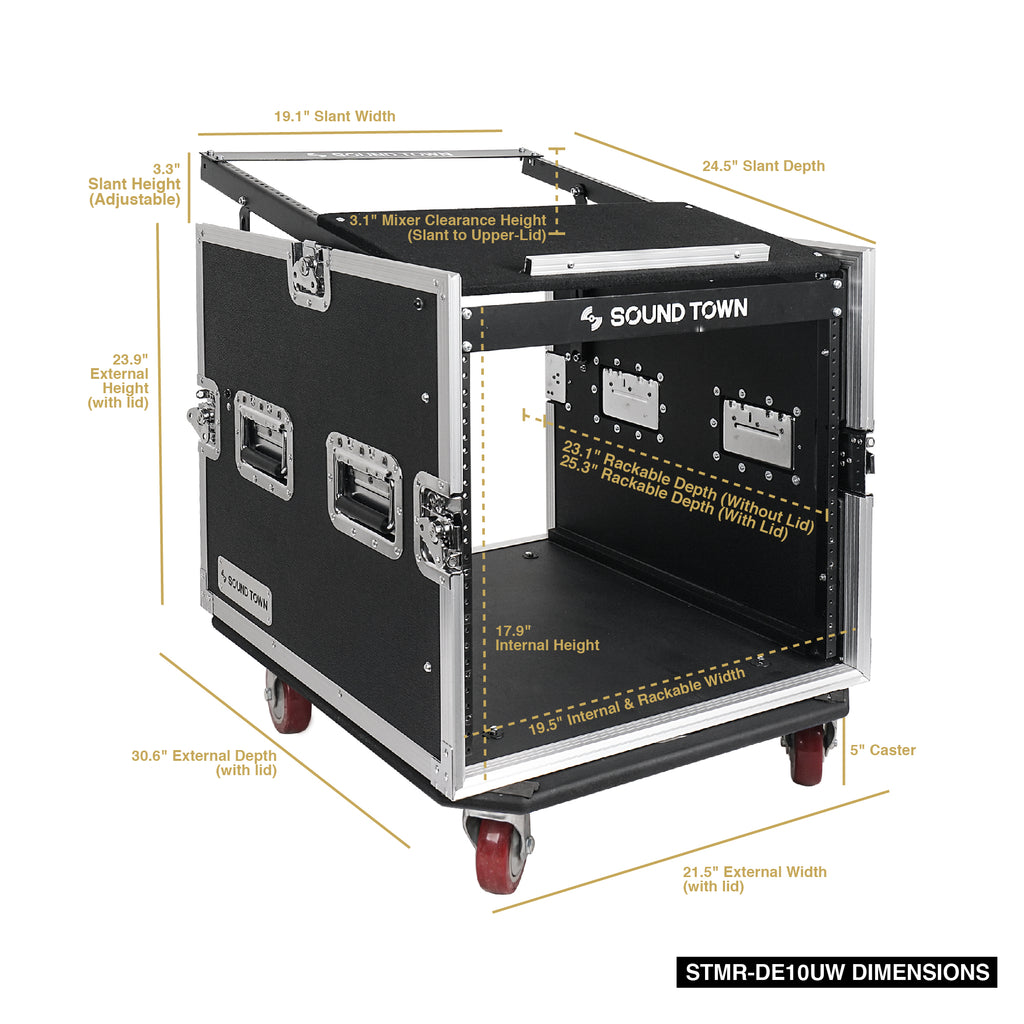 STMR-DE10UW | 10U ATA Rack Case w/ 25