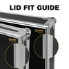Sound Town STMR-LID6 | Heavy-Duty Plywood Replacement Lid with 6" Extended Internal Height for STMR Series Rack/Road Cases - Lid Fit Guide: 9mm Curved vs. 12mm Angled