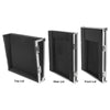 Sound Town STMR-SP12UW | Shock Mount 12U (12 Space) PA/DJ Rack/Road ATA Case with 20.2" Rackable Depth, 11U Slant Mixer Top and Casters - Removable Top, Rear, Front Lid Covers