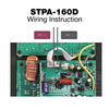 Sound Town STPA-160D | Class-D Plate Amplifier for PA DJ Speaker Cabinets, Loudspeakers, 150W RMS, w/ EQ, TWS Bluetooth - Wiring Instructions