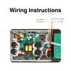 Sound Town STPA-G500DSP-R | REFURBISHED: Class-D Plate Amplifier for PA DJ Speaker Cabinets and Loudspeakers, 500W RMS, w/ TWS Bluetooth, DSP -  Wiring Instructions
