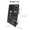 Sound Town STPA21-710-R | REFURBISHED: Class-D 500W RMS Plate Amplifier for PA DJ Subwoofer Cabinets, w/ Speaker Outputs, LPF - Size and Dimensions