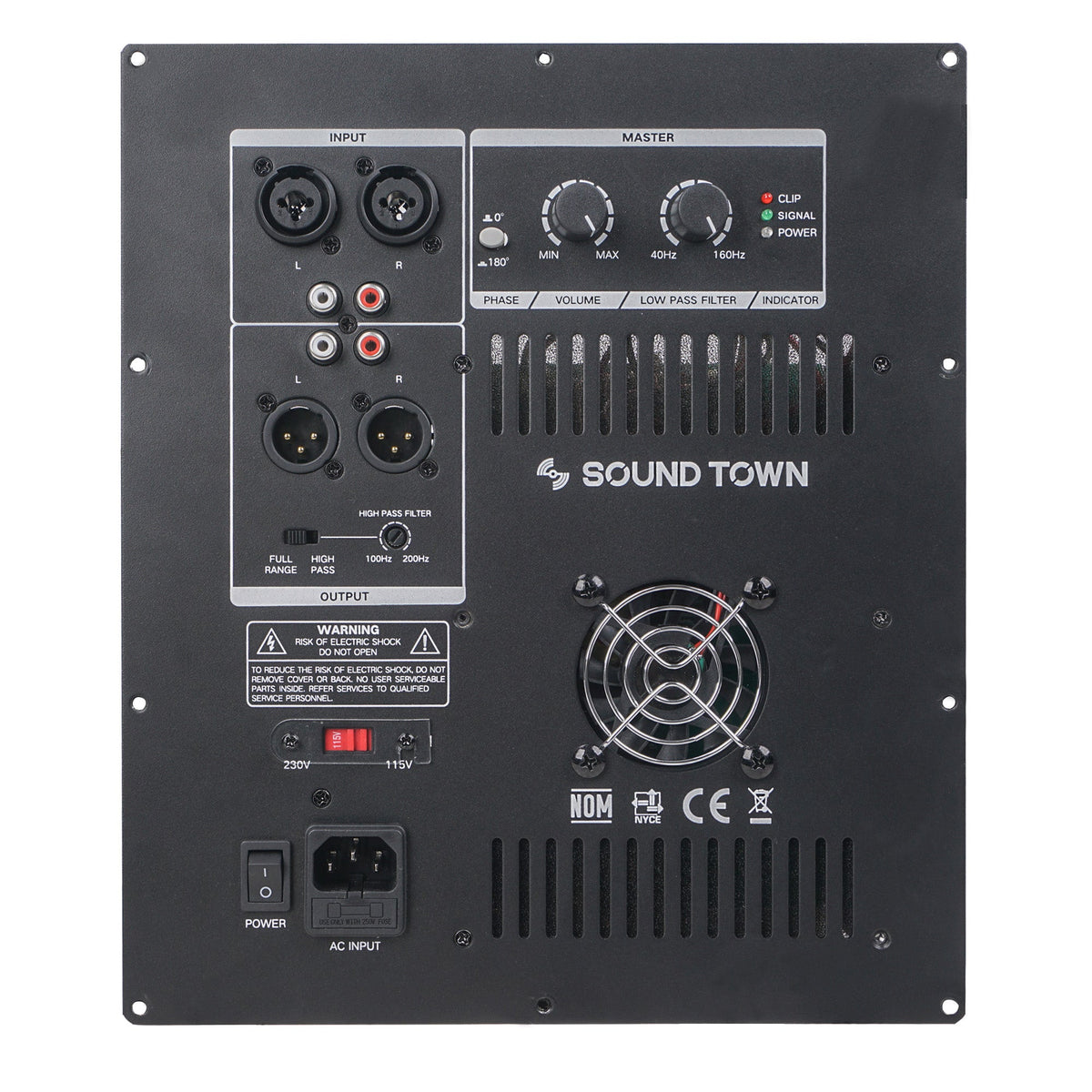 DOWN4SOUND EZYPWR 810 BLACK | 4000W RMS - 10 CHANNEL