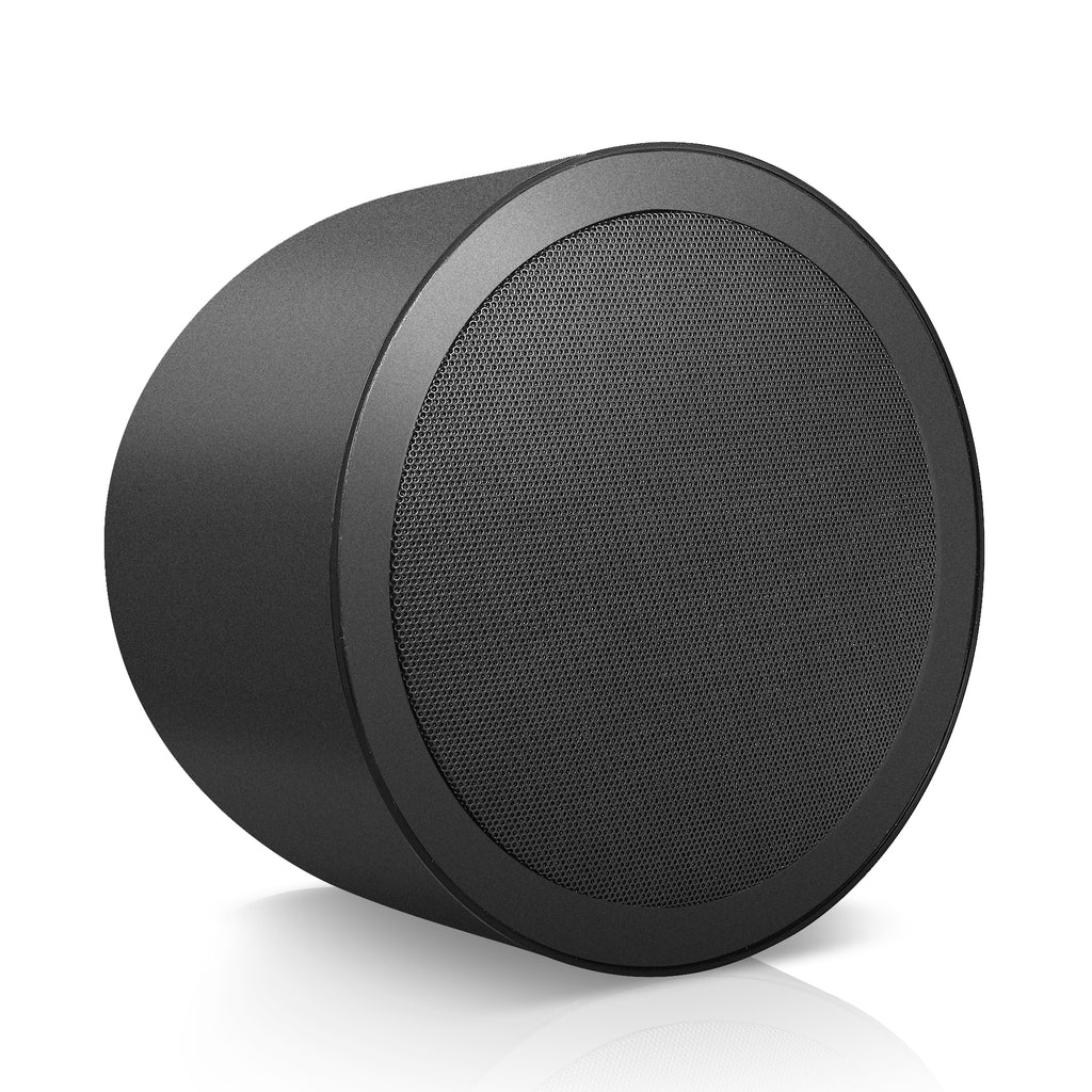 Sound Town STPDS-65B-R | REFURBISHED: 6.5" Weather-resistant Pendant Speaker, 70V/100V/8-Ohm, Indoor/Outdoor Commercial Speaker for Home and Commercial Installation, Black - Waterproof, Restaurant