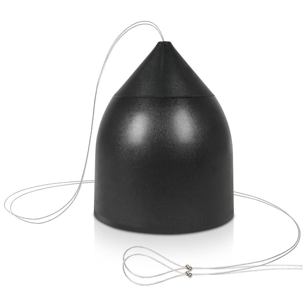 Sound Town STPDS-65B-R | REFURBISHED: 6.5" Weather-resistant Pendant Speaker, 70V/100V/8-Ohm, Indoor/Outdoor Commercial Speaker for Home and Commercial Installation, Black 