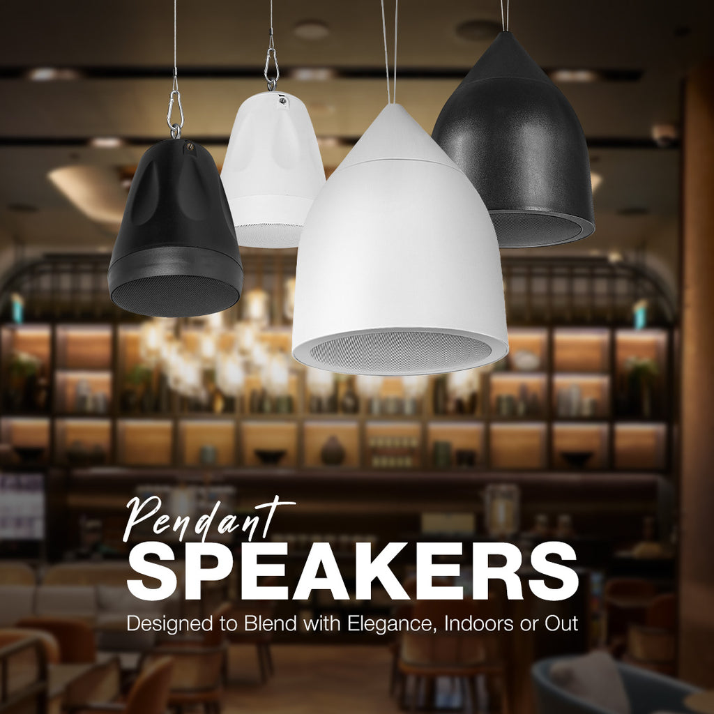 Sound Town STPDS Series Indoor/Outdoor Pendant Speakers for Home & Commercial Audio Installation