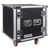 Sound Town STRC-12UW-R REFURBISHED: 12U (12 Space) PA/DJ Rack/Road Case with 21" Depth, Casters, Plywood - Right Panel