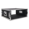 Sound Town STRC-4U-R | REFURBISHED: 4U Space PA/DJ Rack/Road Case w/ 17" Depth, Plywood, Metal Ball Corners, Pro Tour Grade Flight Case