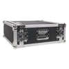 Sound Town STRC-4U-R | REFURBISHED: 4U Space PA/DJ Rack/Road Case w/ 17" Depth, Plywood, Metal Ball Corners, Pro Tour Grade Flight Case - For Travel, Carry, on-the-go, Portable