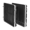 Sound Town STRC-A10UT | Lightweight and Compact 10U PA/DJ ABS Road Case w/ 9U Rack Space, 19” Depth, Retractable Handle, Wheels, Heavy-Duty Latches - Removable Lids