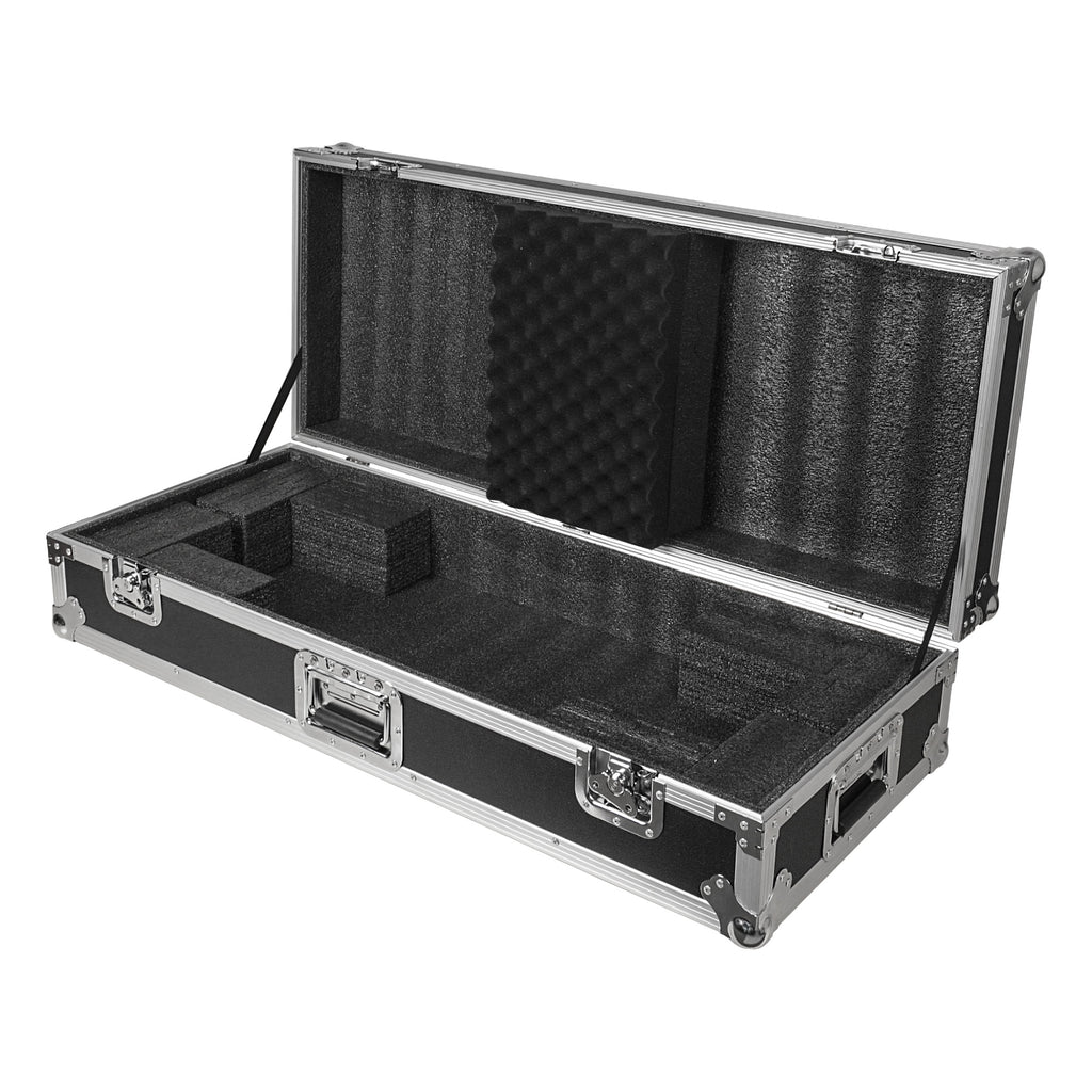 Sound Town STRC-KB49W-R | REFURBISHED: Plywood 49-Note Keyboard ATA Flight Case, with Recessed Handles and Latches, High-density Foam Interior - Right View
