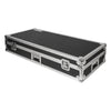 Sound Town STRC-KB61W | Plywood 61-Note Keyboard ATA Flight Case, with Recessed Wheels, Handles and Latches, High-density Foam Interior - Portable