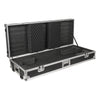 Sound Town STRC-KB76W | Plywood 76-Note Keyboard ATA Flight Case, with Recessed Wheels, Handles and Latches, High-density Foam Interior-Left View