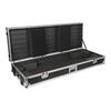 Sound Town STRC-KB88W-R | REFURBISHED: Plywood 88-Note Keyboard ATA Flight Case, with Recessed Wheels, Handles and Latches, High-density Foam Interior - Left View