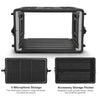 Sound Town STRC-PE6U | 6U Molded PE Rack Road Case with 17" Depth, Microphone and Accessory Storage Lids, Twist Latches, Front & Rear Rack Rails, Lightweight - Features