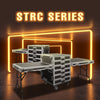 Sound Town STRC-PROW2T5D-R | REFURBISHED: 5-Drawer Customizable Stage and Studio Utility Equipment Workstation Storage Road Case with Two Tables - Flight Case